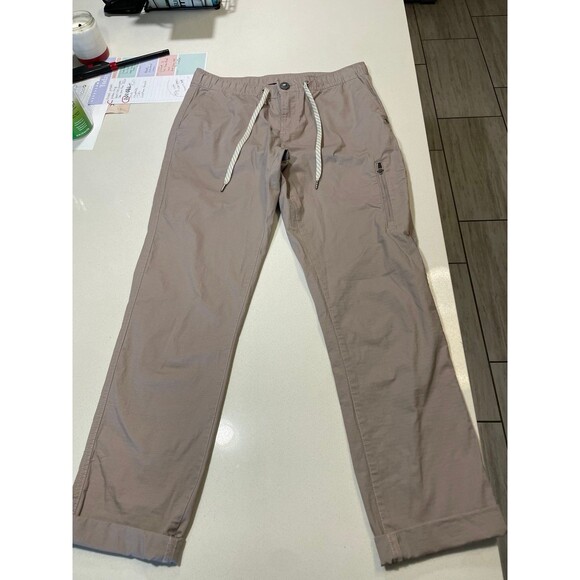 Vuori ripstop beige/taupe pants with drawstrings size Small - Picture 11 of 11